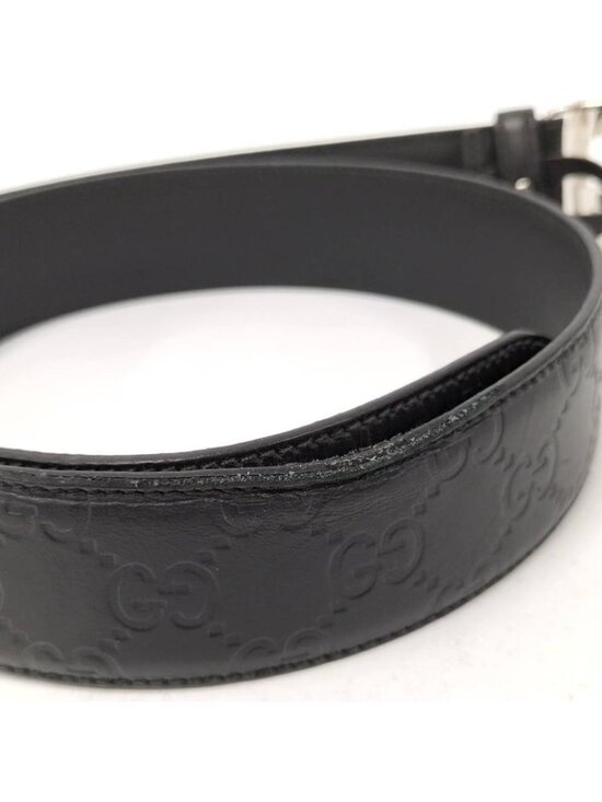 Gucci Interlocking Belt Leather Black